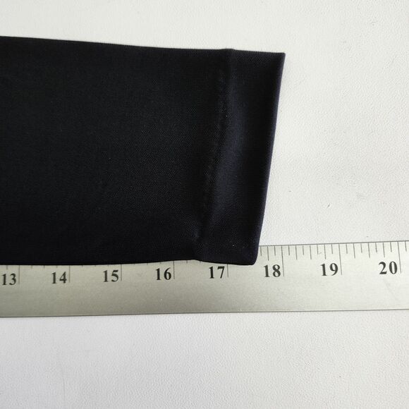 Talbots Black Faux Wrap Dress Womens Medium Cinched Side Long Sleeves Pullover - Picture 10 of 10